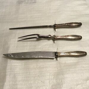 Antique 1919 International Silver Co. - William Rogers Ambassador carving set